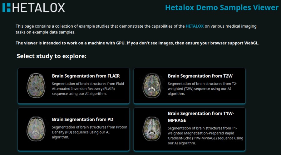 We are excited to unveil the Hetalox demo page, a small part of our platform. This page features example studies, offering users an interactive experience.